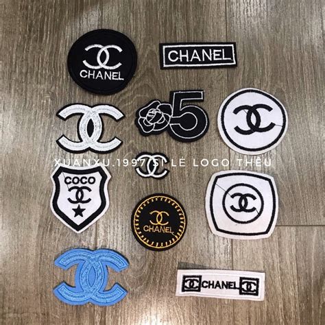 chanel iron ons|chanel logo patch.